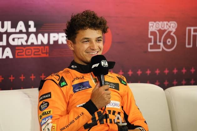 Lando Norris McLaren Formula 1 Team, 04 , Qualifying , ITA, Formula 1 World Championship, Italian Grand Prix, Autodromo Nazionale Monza, 31 08 2024 ITA, Formula 1 World Championship, Italian Grand Prix, Italy, Autodromo Nazionale Monza, 31 08 2024 Monza Copyright: xEibner-Pressefoto AnnikaxGrafx EP_AGF