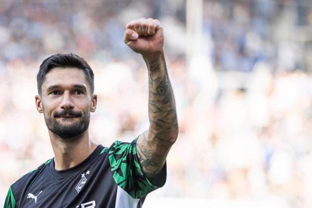 Tim Kleindienst Borussia Moenchengladbach, 11 clenches his fist in jubilation Bochum, Soccer 1 Bundesliga 2 Matchday, Matchday 2, VfL Bochum Borussia Moenchengladbach, 31 08 2024, Vonovia Ruhrstadion, Bochum DFL regulations prohibit any use of photographs as image sequences and or quasi video Â