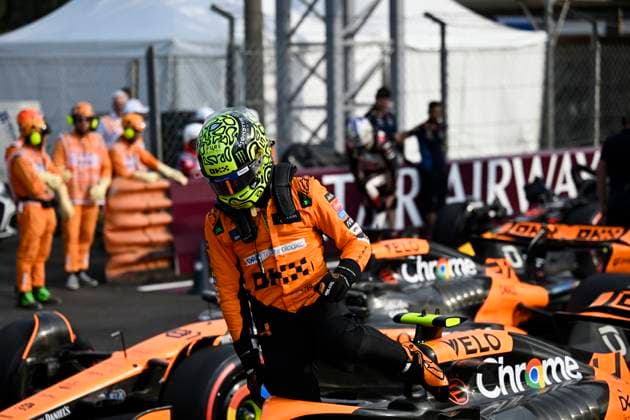 31st August 2024; Autodromo Nazionale Monza, Monza, Italy; Formula 1 Italian Grand Prix 2024; Qualifying Day; Lando Norris of Great Britain driving for McLaren F1 Team celebrates a pole position  ActionPlus12688565 BestxImages
