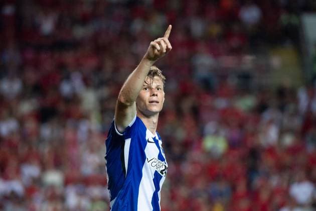 Schuler Luca Hertha BSC Berlin, 18 celebrates the goal to 2 3, GER, FC Kaiserslautern FCK vs Hertha BSC Berlin BSC , Soccer 2 Bundesliga, Matchday 4, Season 2024 2025, 31 08 2024 DFB DFL regulations prohibit any use of photographs as image sequences and or quasi video GER, FC Kaiserslautern FCK vs Hertha BSC Berlin BSC , Soccer 2 Bundesliga, Matchday 4, Season 2024 2025, 31 08 2024 Kaiserslautern Copyright: xEibner-Pressefoto Memmlerx EP_MMR