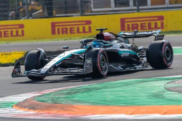 Formula 1 GP Italy Monza Saturday, 31 08 2024 George Russell 63, Mercedes AMG Petronas F1 Team Formula 1 GP Italy Monza Saturday, 31 08 2024 Copyright: xBEAUTIFULxSPORTS Erlhofx