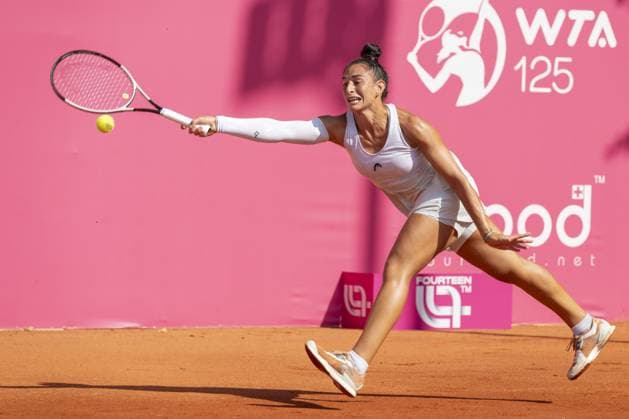 Sport Themen der Woche KW35 Montreux Switzerland, 09 01 2024: Susan Bandecchi (SWI) in action during WTA, Tennis Damen 125 Montreux Nestle Open 2024 qualifications, first day at Montreux Tennis Club. during WTA 125 Montreux Nestle Open, International Tennis match in Montreux, Switzerland, September 01 2024  Copyright: xPatrickxDancel IPAxSportx xipa-ax xx IPA_49249094 IPA_Agency_IPA49249094
