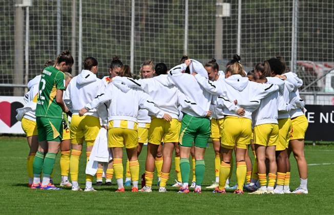 01 09 2024 Soccer Season 2024 2025 2 Women Soccer Bundesliga 01 Matchday 1 FC Nürnberg FCN Club Clubfrauen FC Union Berlin FCU SVW Sportfoto Zink xwoxzix Team Circle Team Team Union