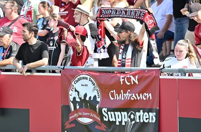 01 09 2024 Soccer Season 2024 2025 2 Women Soccer Bundesliga 01 Matchday 1 FC Nürnberg FCN Club Clubfrauen FC Union Berlin FCU SVW Sportfoto Zink xwoxzix Clubfans Fans Fanblock