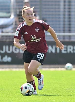01 09 2024 Soccer Season 2024 2025 2 Women Soccer Bundesliga 01 Matchday 1 FC Nürnberg FCN Club Clubfrauen FC Union Berlin FCU SVW Sportfoto Zink xwoxzix Madeleine Steck 28, 1 FC Nürnberg FCN Cropped single image