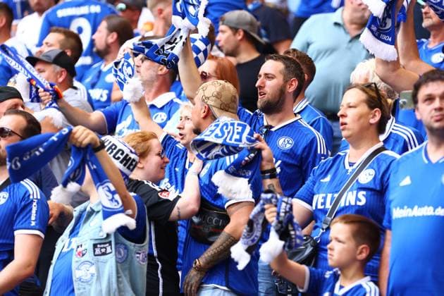 Schalke 04 Fans FC Schalke 04 vs 1 FC Koeln, Soccer, 2 Bundesliga, Matchday 4, Season 2024 2025, 01 09 2024 Photo kolbert press Ant Palmer Veltins Arena NRW Germany Copyright: xkolbert-press AntxPalmerx