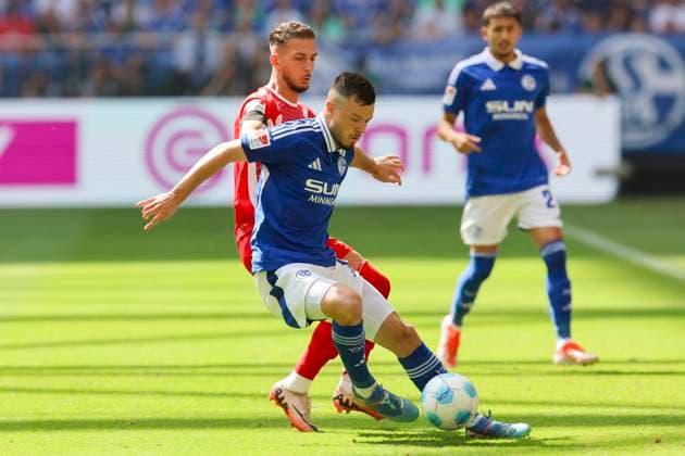 Leart Pacarada 1 FC Koeln and Adrian Gantenbein FC Schalke 04 battle for the ball, 2 Bundesliga, FC Schalke 04 vs 1 FC Köln, Veltins Arena, September 1, 2024 in Gelsenkirchen, Germany Photo by Marco Steinbrenner DeFodi Images Leart Pacarada 1 FC Koeln and Adrian Gantenbein FC Schalke 04 battle for the ball, 2 Bundesliga, FC Schalke 04 vs 1 FC Köln, Veltins Arena, September 1, 2024 in Gelsenkirchen, Germany Photo by Marco Steinbrenner DeFodi Images DFB DFL REGULATIONS PROHIBIT ANY USE OF PHOTOGRAPHS AS IMAGE SEQUENCES AND OR QUASI VIDEO Defodi 700 schalke koeln 20240901 004 Defodi-700 DFB DFL REGULATIONS PROHIBIT ANY USE OF PHOTOGRAPHS AS IMAGE SEQUENCES AND OR QUASI-VIDEO.