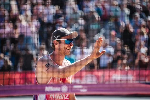 Beach volleyball men Allianz German Beach Tour German Beach Volleyball Championship 2024 01 09 2024 Nils Ehlers Timmendorfer Strand Ahmann Hager Arena Schleswig Holstein Germany