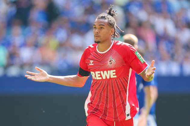 Damion Downs 1 FC Koeln celebrates his goal for 0 1, 2 Bundesliga, FC Schalke 04 vs 1 FC Köln, Veltins Arena, September 1, 2024 in Gelsenkirchen, Germany Photo by Marco Steinbrenner DeFodi Images Damion Downs 1 FC Koeln celebrates after scoring his teams first goal, 2 Bundesliga, FC Schalke 04 vs 1 FC Köln, Veltins Arena, September 1, 2024 in Gelsenkirchen, Germany Photo by Marco Steinbrenner DeFodi Images DFB DFL REGULATIONS PROHIBIT ANY USE OF PHOTOGRAPHS AS IMAGE SEQUENCES AND OR QUASI VIDEO Defodi 700 schalke koeln 20240901 018 Defodi-700 DFB DFL REGULATIONS PROHIBIT ANY USE OF PHOTOGRAPHS AS IMAGE SEQUENCES AND OR QUASI-VIDEO.