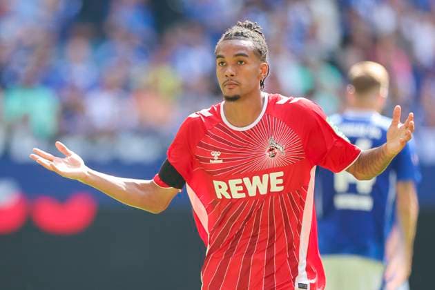 Damion Downs 1 FC Koeln celebrates his goal for 0 1, 2 Bundesliga, FC Schalke 04 vs 1 FC Köln, Veltins Arena, September 1, 2024 in Gelsenkirchen, Germany Photo by Marco Steinbrenner DeFodi Images Damion Downs 1 FC Koeln celebrates after scoring his teams first goal, 2 Bundesliga, FC Schalke 04 vs 1 FC Köln, Veltins Arena, September 1, 2024 in Gelsenkirchen, Germany Photo by Marco Steinbrenner DeFodi Images DFB DFL REGULATIONS PROHIBIT ANY USE OF PHOTOGRAPHS AS IMAGE SEQUENCES AND OR QUASI VIDEO Defodi 700 schalke koeln 20240901 019 Defodi-700 DFB DFL REGULATIONS PROHIBIT ANY USE OF PHOTOGRAPHS AS IMAGE SEQUENCES AND OR QUASI-VIDEO.