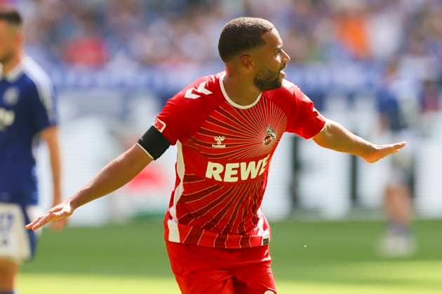 Linton Maina 1 FC Koeln celebrates his goal for 0 2, 2 Bundesliga, FC Schalke 04 vs 1 FC Köln, Veltins Arena, September 1, 2024 in Gelsenkirchen, Germany Photo by Marco Steinbrenner DeFodi Images Linton Maina 1 FC Koeln celebrates after scoring his teams second goal, 2 Bundesliga, FC Schalke 04 vs 1 FC Köln, Veltins Arena, September 1, 2024 in Gelsenkirchen, Germany Photo by Marco Steinbrenner DeFodi Images DFB DFL REGULATIONS PROHIBIT ANY USE OF PHOTOGRAPHS AS IMAGE SEQUENCES AND OR QUASI VIDEO Defodi 700 schalke koeln 20240901 037 Defodi-700 DFB DFL REGULATIONS PROHIBIT ANY USE OF PHOTOGRAPHS AS IMAGE SEQUENCES AND OR QUASI-VIDEO.