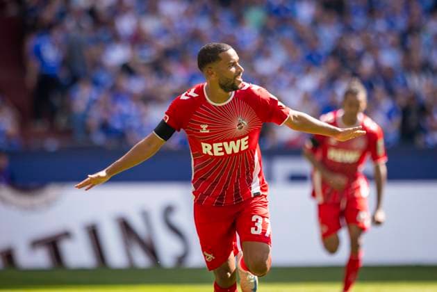 Gelsenkirchen, Germany 01st Sep 2024 Goal celebration Linton Maina Köln FC Schalke 04 1 FC Köln 01 09 2024