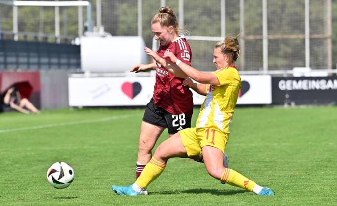 01 09 2024 Soccer Season 2024 2025 2 Women Soccer Bundesliga 01 Matchday 1 FC Nürnberg FCN Club Clubfrauen FC Union Berlin FCU SVW Sportfoto Zink xwoxzix Madeleine Steck 28, 1 FC Nürnberg FCN Dina Sophia Orschmann 11, 1 FC Union Berlin