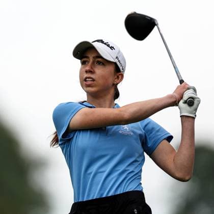 2024 KPMG Women s Irish Open - Pro Am, Carton House, Kildare 1 9 2024 Anna Abom tees off the 18th Anna Abom tees off the 18th 1 9 2024  Copyright: x INPHO BenxBradyx BB4_5671