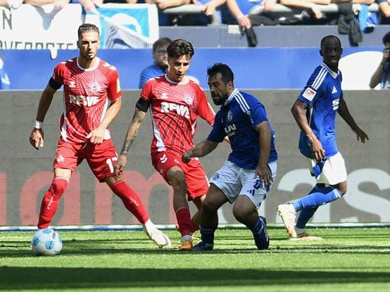 Denis Huseinbasic 1 FC Koeln and Amin Younes FC Schalke 04 in a duel, foul for penalty during the 2 Bundesliga match between FC Schalke 04 and 1 FC Köln at Veltins Arena on September 01, 2024 in Gelsenkirchen, Germany, Germany Photo by Ralf Treese DeFodi Images Denis Huseinbasic 1 FC Koeln and Amin Younes FC Schalke 04 battle for the ball during the 2 Bundesliga match between FC Schalke 04 and 1 FC Köln at Veltins Arena on September 1, 2024 in Gelsenkirchen, Germany Photo by Ralf Treese DeFodi Images DFB DFL REGULATIONS PROHIBIT ANY USE OF PHOTOGRAPHS AS IMAGE SEQUENCES AND OR QUASI VIDEO Defodi 521 S04KOE20240901 040 Defodi-521 DFB DFL REGULATIONS PROHIBIT ANY USE OF PHOTOGRAPHS AS IMAGE SEQUENCES AND OR QUASI-VIDEO.