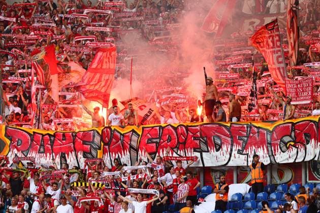 1 FC Koeln Fans FC Schalke 04 vs 1 FC Koeln, Football, 2 Bundesliga, Matchday 4, Season 2024 2025, 01 09 2024 Photo kolbert press Ant Palmer Veltins Arena NRW Germany Copyright: xkolbert-press AntxPalmerx