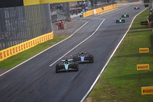 18 STROLL Lance (can), Aston Martin F1 Team AMR24, 43 COLAPINTO Franco (arg), Williams Racing FW46, action during the Formula 1 Pirelli Gran Premio d’Italia 2024, Italian Grand Prix 2024, 16th round of the 2024 Formula One World Championship, WM, Weltmeisterschaft from August 30 to September 1, 2024 on the Autodromo Nazionale Monza, in Monza, Italy - F1 - ITALIAN GRAND PRIX 2024 DPPI Panoramic  240901_R16_ITALIA_DP_EA022475
