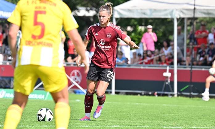 01 09 2024 Soccer Season 2024 2025 2 Women Soccer Bundesliga 01 Matchday 1 FC Nürnberg FCN Club Clubfrauen FC Union Berlin FCU SVW Sportfoto Zink xwoxzix Nele Bauereisen 23, 1 FC Nürnberg FCN