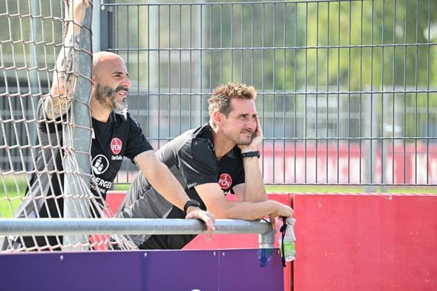 01 09 2024 Soccer Season 2024 2025 2 Women Soccer Bundesliga 01 Matchday 1 FC Nürnberg FCN Club Clubfrauen FC Union Berlin FCU SVW Sportfoto Zink xwoxzix Javier Pinola and Miroslav Klose