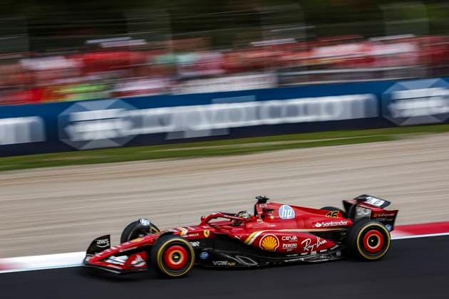 16 LECLERC Charles (mco), Scuderia Ferrari SF-24, action during the Formula 1 Pirelli Gran Premio d’Italia 2024, Italian Grand Prix 2024, 16th round of the 2024 Formula One World Championship, WM, Weltmeisterschaft from August 30 to September 1, 2024 on the Autodromo Nazionale Monza, in Monza, Italy - F1 - ITALIAN GRAND PRIX 2024 DPPI Panoramic  240901_R16_ITALIA_DP_EA017432