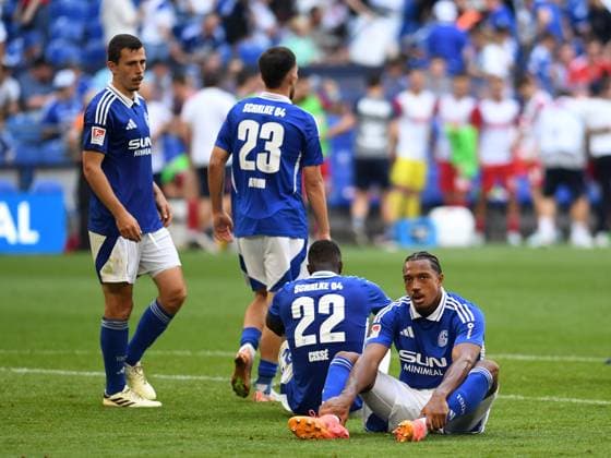 Ron Schallenberg FC Schalke 04 , Mehmet Aydin FC Schalke 04 , Ibrahima Cisse FC Schalke 04 and Anton Donkor FC Schalke 04 looks dejected during the 2 Bundesliga match between FC Schalke 04 and 1 FC Köln at Veltins Arena on September 1, 2024 in Gelsenkirchen, Germany Photo by Ralf Treese DeFodi Images Ron Schallenberg FC Schalke 04 , Mehmet Aydin FC Schalke 04 , Ibrahima Cisse FC Schalke 04 and Anton Donkor FC Schalke 04 looks dejected during the 2 Bundesliga match between FC Schalke 04 and 1 FC Köln at Veltins Arena on September 1, 2024 in Gelsenkirchen, Germany Photo by Ralf Treese DeFodi Images DFB DFL REGULATIONS PROHIBIT ANY USE OF PHOTOGRAPHS AS IMAGE SEQUENCES AND OR QUASI VIDEO Defodi 521 S04KOE20240901 045 Defodi-521 DFB DFL REGULATIONS PROHIBIT ANY USE OF PHOTOGRAPHS AS IMAGE SEQUENCES AND OR QUASI-VIDEO.