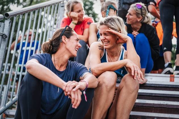 Beach volleyball women Allianz German Beach Tour German Beach Volleyball Championship 2024 01 09 2024 v l Kira Walkenhorst and Laura Ludwig say goodbye, end of career Timmendorfer Strand Ahmann Hager Arena Schleswig Holstein Germany