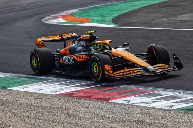September 1, 2024, Monza, Italy: Lando Norris of McLaren drives on the track during the Italian Formula One Grand Prix at Autodromo Nazionale Monza circuit, in Monza on September 1st, 2024. Monza Italy - ZUMAz156 0758581411st Copyright: xBeataxZawrzelx