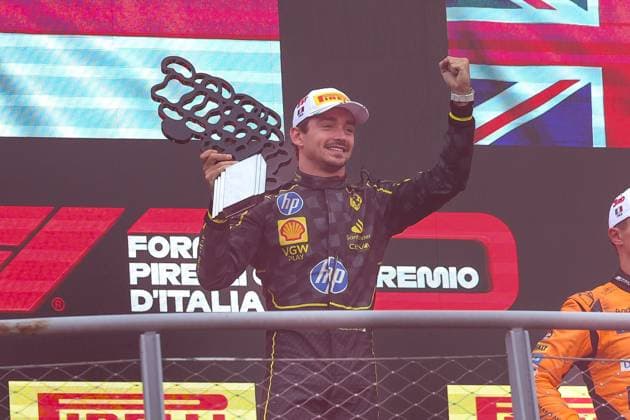 WInner, Winner, Charles Leclerc Scuderia Ferrari HP , Race, Italian Grand Prix, Motorsport, Men, Formula 1, 01 09 2024 Monza Lombardy Italy Copyright: xkolbert-press ChristianxKolbertx