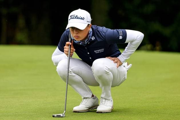 2024 KPMG Women s Irish Open, Carton House, Kildare 1 9 2024 Pauline Roussin-Bouchard on the 16th green Pauline Roussin-Bouchard on the 16th green 1 9 2024  Copyright: x INPHO BenxBradyx BB4_6106