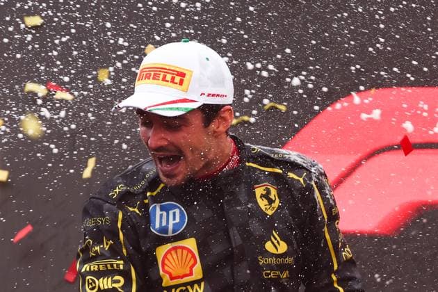 F1 Italian Grand Prix 2024 Charles Leclerc of Ferrari after the Formula 1 Italian Grand Prix at Autodromo Nazionale di Monza in Monza, Italy on September 1, 2024. Monza Italy  Copyright: xJakubxPorzyckix originalFilename:porzycki-f1italia240901_npq1x.jpg