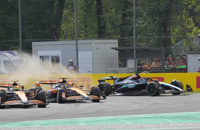 FORMULA 1 PIRELLI GRAN PREMIO D ITALIA 2024 01 09 2024, Autodromo Nazionale di Monza, Monza, FORMULA 1 PIRELLI GRAN PREMIO D ITALIA 2024 ,in picture Race start , Oscar Piastri AUS , McLaren F1 Team, Charles Leclerc MCO , Scuderia Ferrari HP, Lando Norris GBR , George Russell GBR , Mercedes AMG Petronas Formula One Team, Fernando Alonso ESP , Aston Martin Aramco Cognizant Formula One Team, Lewis Hamilton GBR , Max Verstappen NLD , Oracle Red Bull Racing, Sergio Perez MEX nordphotoxGmbHx xBratic nph00250