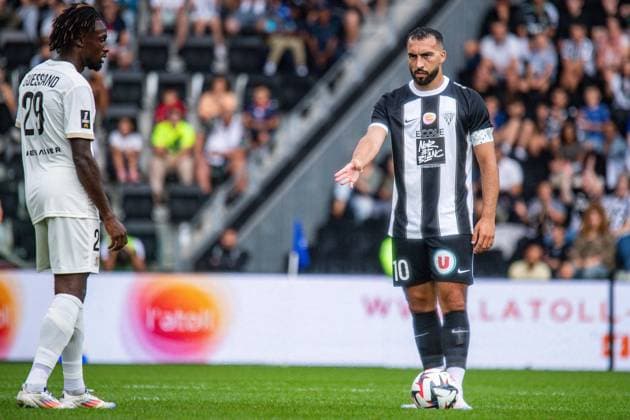 Himad Abdelli (ANGERS SCO) FOOTBALL : Angers SCO vs OGC Nice - Ligue 1 - Journée 3 - 01 09 2024 BaptisteAutissier Panoramic 