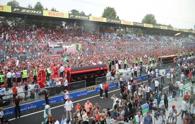 Monza- F1 Italy Grand Prix 2024& xA;Formula 1 & xA;Monza Formula 1 Race 2024& xA;& xA;Fans 16 Charles Leclerc Team Scuderia Ferrari F1  Copyright: xSergioxBisi IPAxSportx xipa-agenx xx IPA_49259481 IPA_Agency_IPA49259481