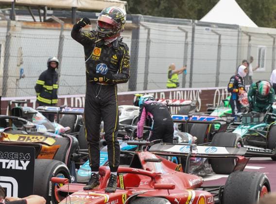 Monza: Monza- F1 Italy Grand Prix 2024& xA;Formula 1 & xA;Monza Formula 1 Race 2024& xA;& xA;Winner 16 Charles Leclerc Team Scuderia Ferrari F1 - Formula 1 - Formula 1 - Pirelli Gran Premio d Italia 2024 - Race  - ZUMAp169 20240901_zsa_p169_126 Copyright: xSergioxBisi IPAxSportx