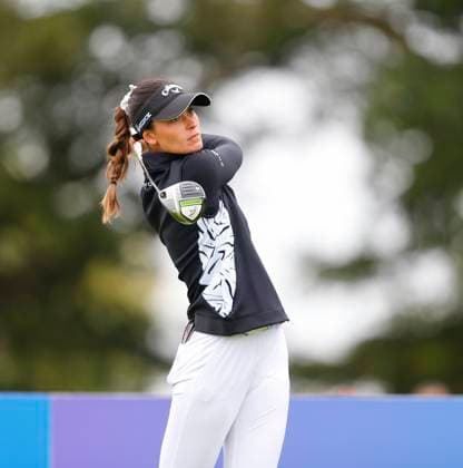 1st September 2024; The O& x2019;Meara Course at Carton House, Maynooth, County Kildare, Ireland; KPMG Womens Irish Open Golf, Final Round; Alessandra Fanali (ITA) tees off on the 12th hole  ActionPlus12689072 PeterxFitzpatrick