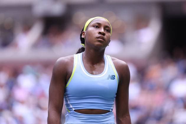 Sport Themen der Woche KW35 Sport Bilder des Tages Coco Gauff (USA) losing to Emma Navarro (USA) at the US Open 2024 TENNIS : US Open 2024 01 09 2024 AntoineCouvercelle Panoramic 