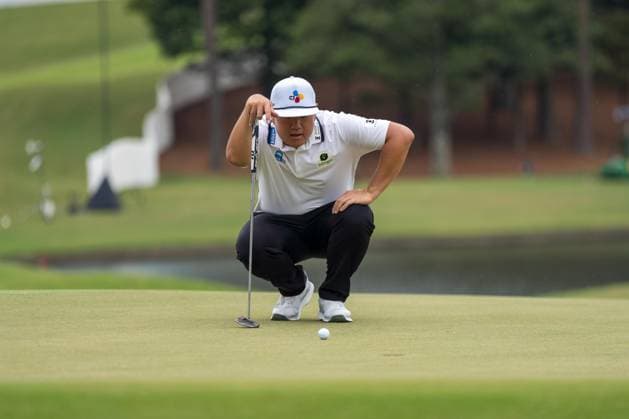 September 1, 2024, Atlanta, Georgia, USA: PGA, Golf Herren Tour Championship. Round 4. Sungjae Im on the 18th green. Atlanta USA - ZUMAc170 20240901_znp_c170_050 Copyright: xAndrewxClarkx