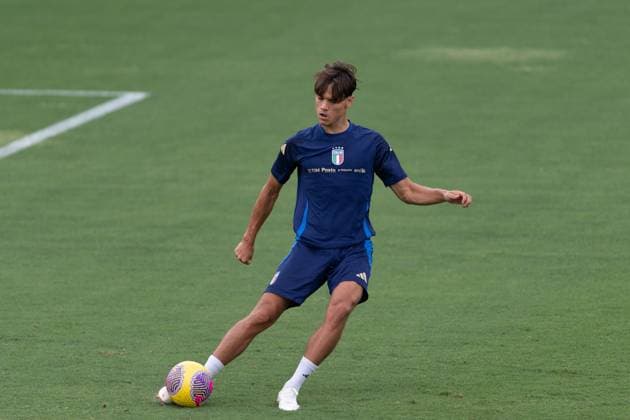 Fußball, Nationalteam Italien, Training Italy Training Session At Coverciano Samuele Ricci attends the Italian national team, Nationalteam training camp at Centro Tecnico Federale in Coverciano, Florence, Italy. Florence Italy  Copyright: xGiacomoxCosuax originalFilename:cosua-notitle240902_npTiI.jpg