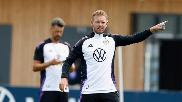 Coach, Coach, Julian Nagelsmann Germany gives instructions 03 09 2024, Football, Training German national football team, GER, Herzogenaurach, Homeground Copyright: HMBxMedia xHeikoxBecker