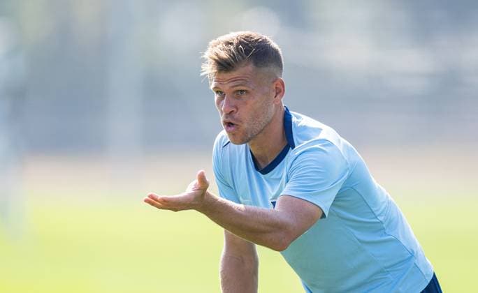 Football, Men, Season 2024 2025, 2 Bundesliga, Hertha BSC, Training, Florian Niederlechner Hertha BSC , 04 09 2024, Copyright: xSebastianxRäppold MatthiasxKochx