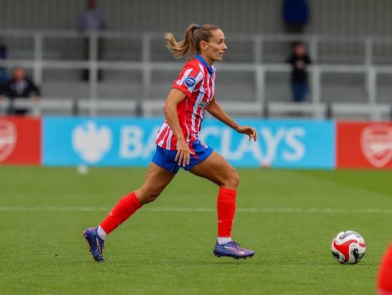 Borenhamwood, London, England, 4th September 2024: Vilde Boe Risa (6 Atletico Madrid) during the UEFA Champions League Round 1 match between Atlectio Madrid and Rosenborg BK Kvinner on Wednesday 4th September 2024 at Meadow Park Stadium, Borenhamwood, London, England. (Claire Jeffrey SPP) Copyright: xClairexJeffrey SPPx spp-en-ClJe-CJ-SPP-FOOTBALL-ATLvROS010
