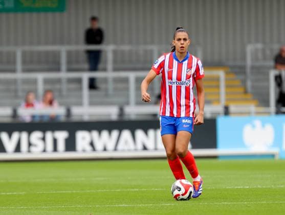 Borenhamwood, London, England, 4th September 2024: Gaby Garcia (8 Atletico Madrid) during the UEFA Champions League Round 1 match between Atlectio Madrid and Rosenborg BK Kvinner on Wednesday 4th September 2024 at Meadow Park Stadium, Borenhamwood, London, England. (Claire Jeffrey SPP) Copyright: xClairexJeffrey SPPx spp-en-ClJe-CJ-SPP-FOOTBALL-ATLvROS002