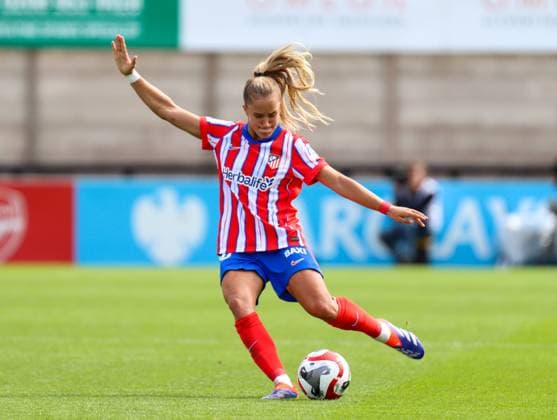 Borenhamwood, London, England, 4th September 2024: Andrea Medina (20 Atletico Madrid) during the UEFA Champions League Round 1 match between Atlectio Madrid and Rosenborg BK Kvinner on Wednesday 4th September 2024 at Meadow Park Stadium, Borenhamwood, London, England. (Claire Jeffrey SPP) Copyright: xClairexJeffrey SPPx spp-en-ClJe-CJ-SPP-FOOTBALL-ATLvROS040