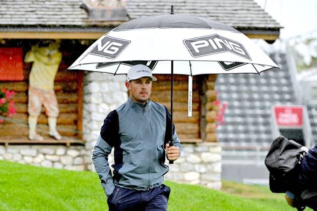 Crans-Montana, 05.09.2024, Golf - Omega European Masters, Joel Girrbach (SUI) Hole 10 (Dubuis Frederic Imago Images)