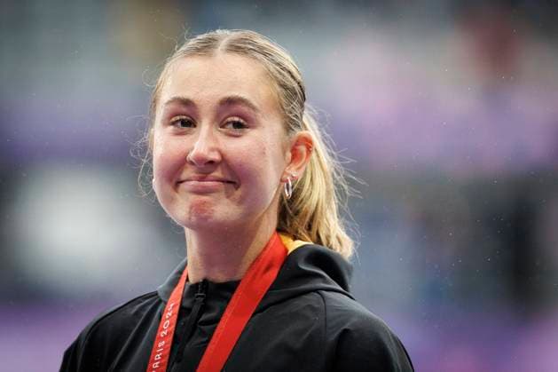 Paralympics Para Athletics Paris, 05 09 2024 Surprise Silver MOOS Nele T38 GER Para Athletics , long jump, Paralympics Para Athletics on 05 09 2024 at the Stade de France in Paris France Copyright: xBEAUTIFULxSPORTS AxelxKohringx