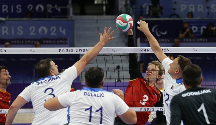 Paris , Paralympics , Sitting volleyball , Germany vs Bosnia and Herzegovina , Thomas Renger GER