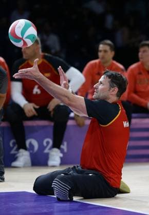 Paris , Paralympics , Sitting volleyball , Germany vs Bosnia and Herzegovina , Heiko Wiesenthal GER