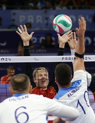 Paris , Paralympics , Sitting volleyball , Germany vs Bosnia and Herzegovina , Thomas Renger GER