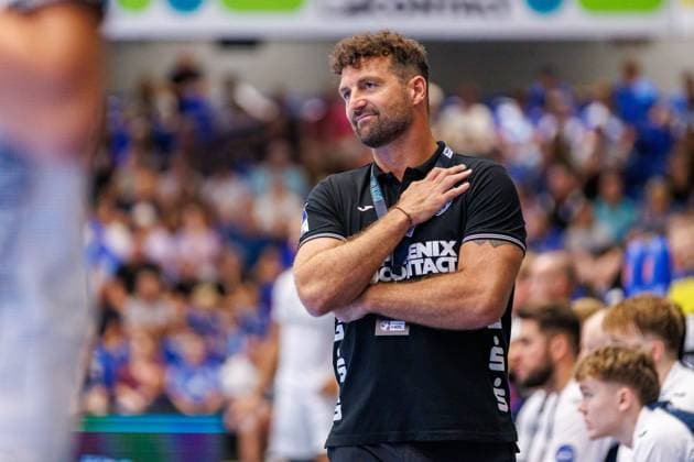 Florian Kehrmann TBV Lemgo Lippe, Coach is disappointed, dissatisfied GER, TBV Lemgo Lippe vs MT Melsungen, Handball, 1 Bundesliga, 1 Matchday, Season 2024 2025, 05 09 2024 GER, TBV Lemgo Lippe vs MT Melsungen, Handball, 1 Bundesliga, 1 Matchday, Season 2024 2025, 05 09 2024 Lemgo Copyright: xEibner-Pressefotox xJanxRollingerx EP_JSK