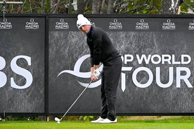 Crans-Montana, 05.09.2024, Golf - Omega European Masters, Matt Wallace (ENG) Hole 10 (Dubuis Frederic Imago Images)